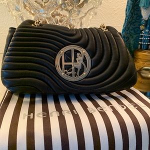 Henri Bendel Black Quilted Handbag